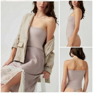 Free People Tati Seamless Tube Bodysuit/Etherea